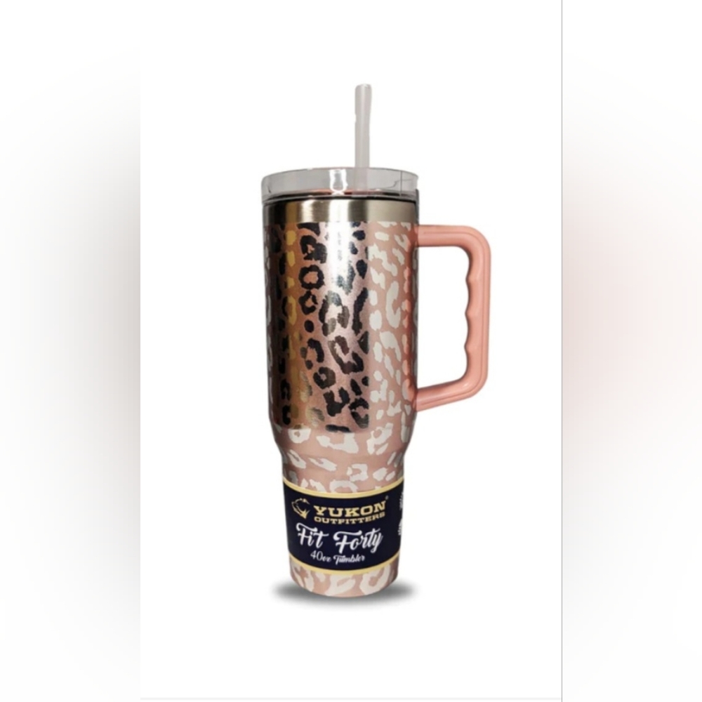 Rose Gold Yukon Fit Forty 40 oz tumbler from Bucees